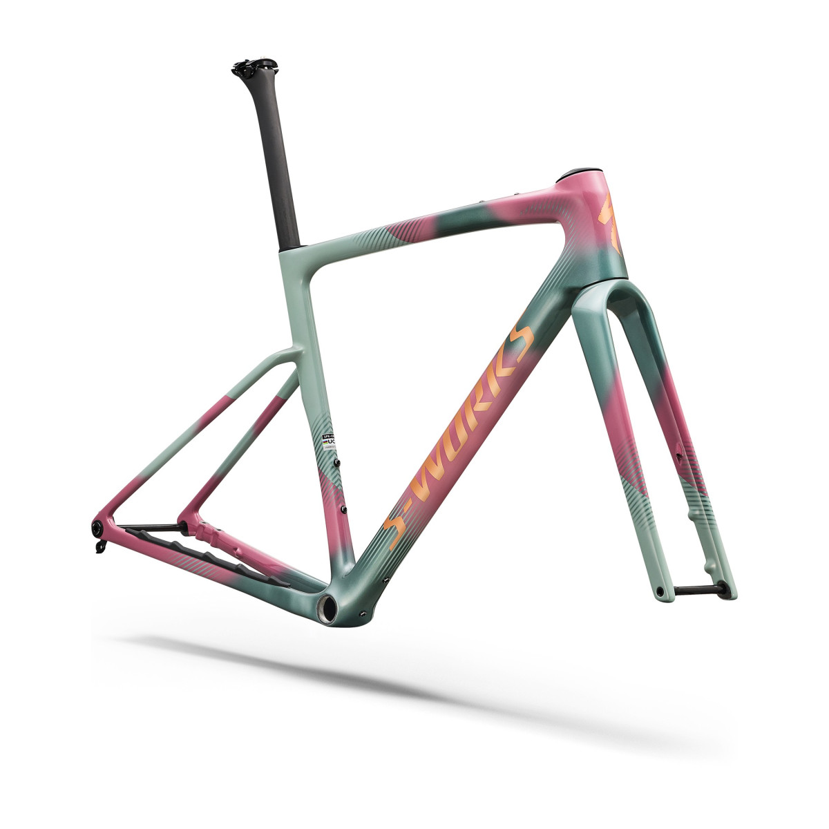 S-Works Crux 5 rėmas | Agave Grey - Phonton Tint over Silver Dust