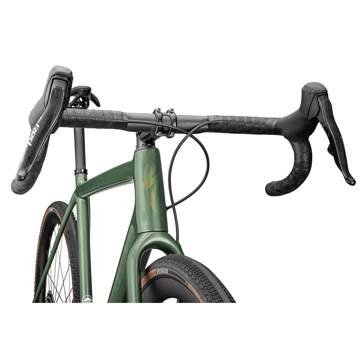 S-Works Crux grants velosipēds | Gloss Cypress Metallic - Viavi Gold