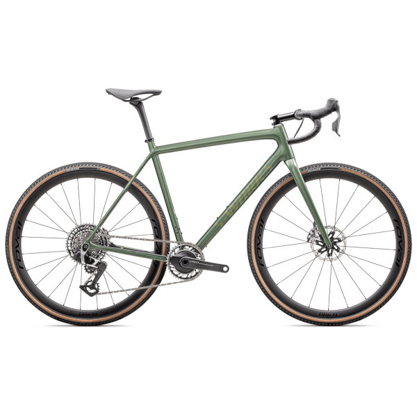 S-Works Crux gravel jalgratas | Gloss Cypress Metallic - Viavi Gold