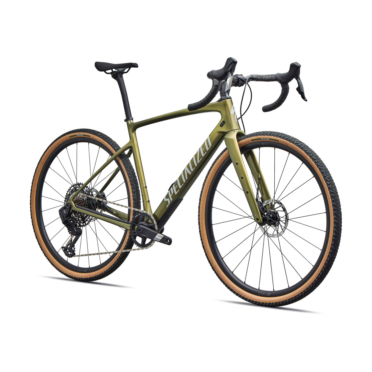 Specialized Diverge 4 Comp  Carbon gravel jalgratas | Laurel Green Metallic - Dolomite Metallic