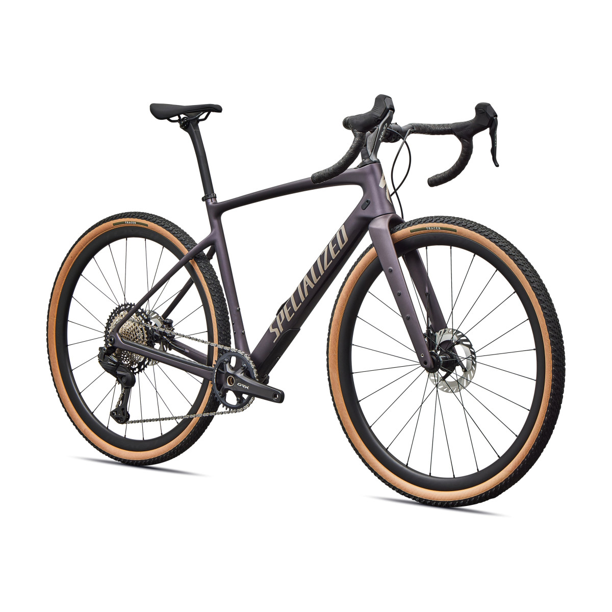 Specialized Diverge 4 Expert Carbon Gravel dviratis | Shimano GRX Di2 | Nebula Metallic - Sandstone Metallic