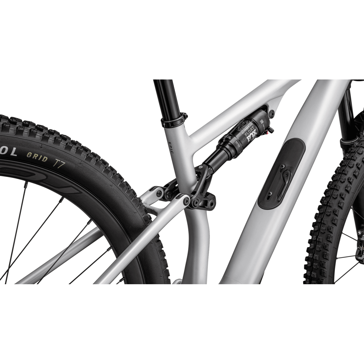 Specialized Epic 8 EVO Expert kalnu velosipēds | Satin Silver Dust - Gunmetal