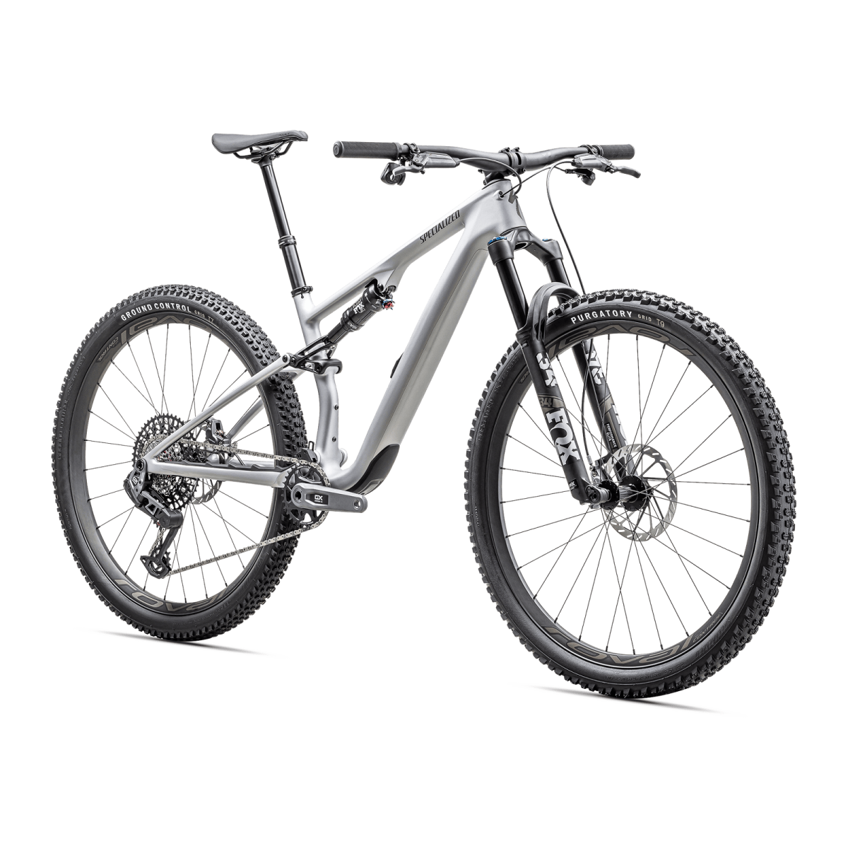Specialized Epic 8 EVO Expert kalnu velosipēds | Satin Silver Dust - Gunmetal