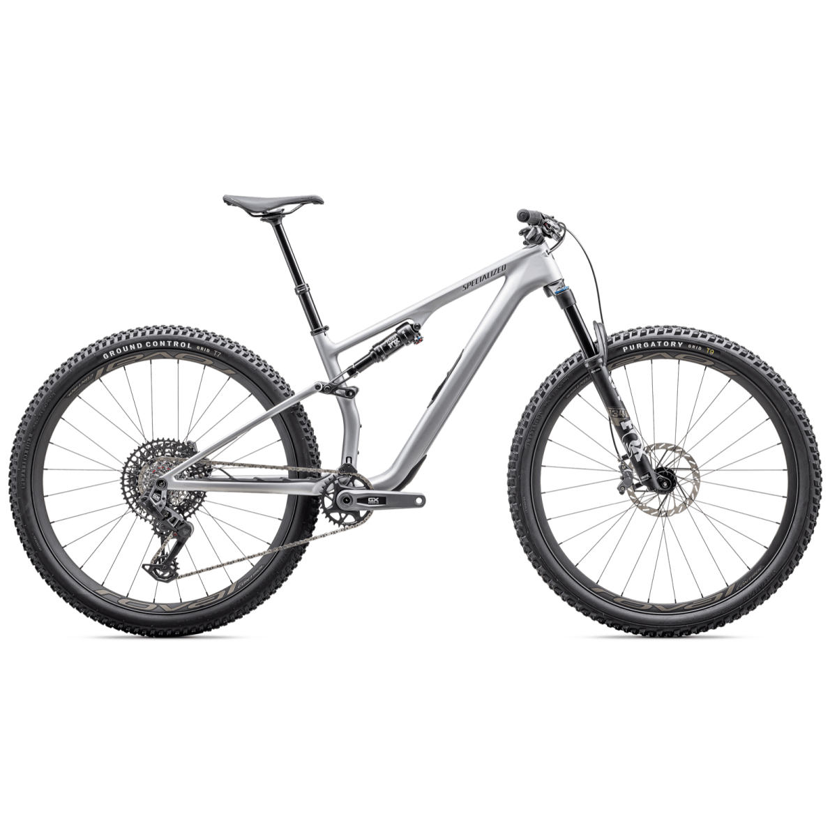 Specialized Epic 8 EVO Expert kalnu velosipēds | Satin Silver Dust - Gunmetal