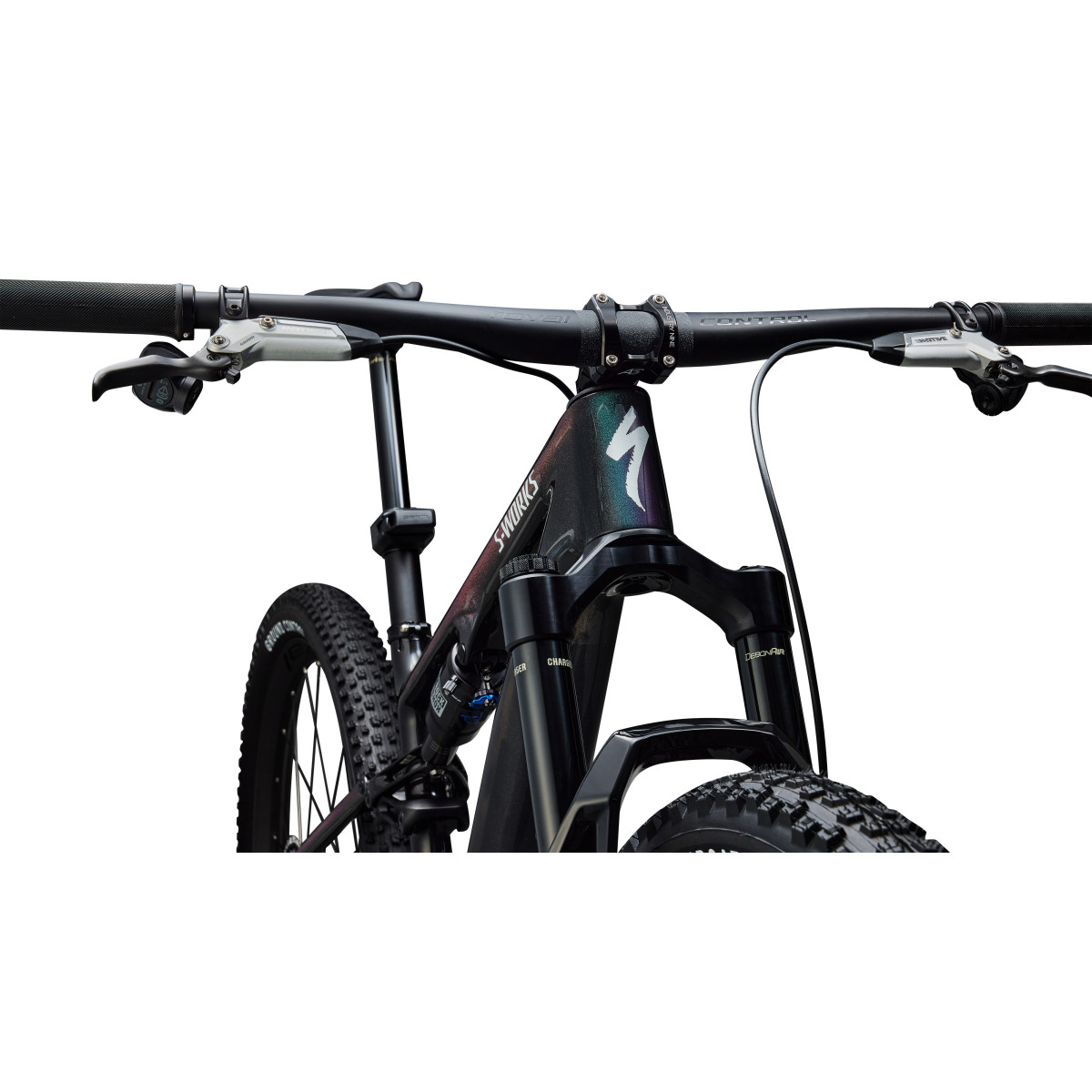 S-Works Epic 8 Evo AXS maastikuratas | Gloss Carbon - Green to Purple Viavi Fade