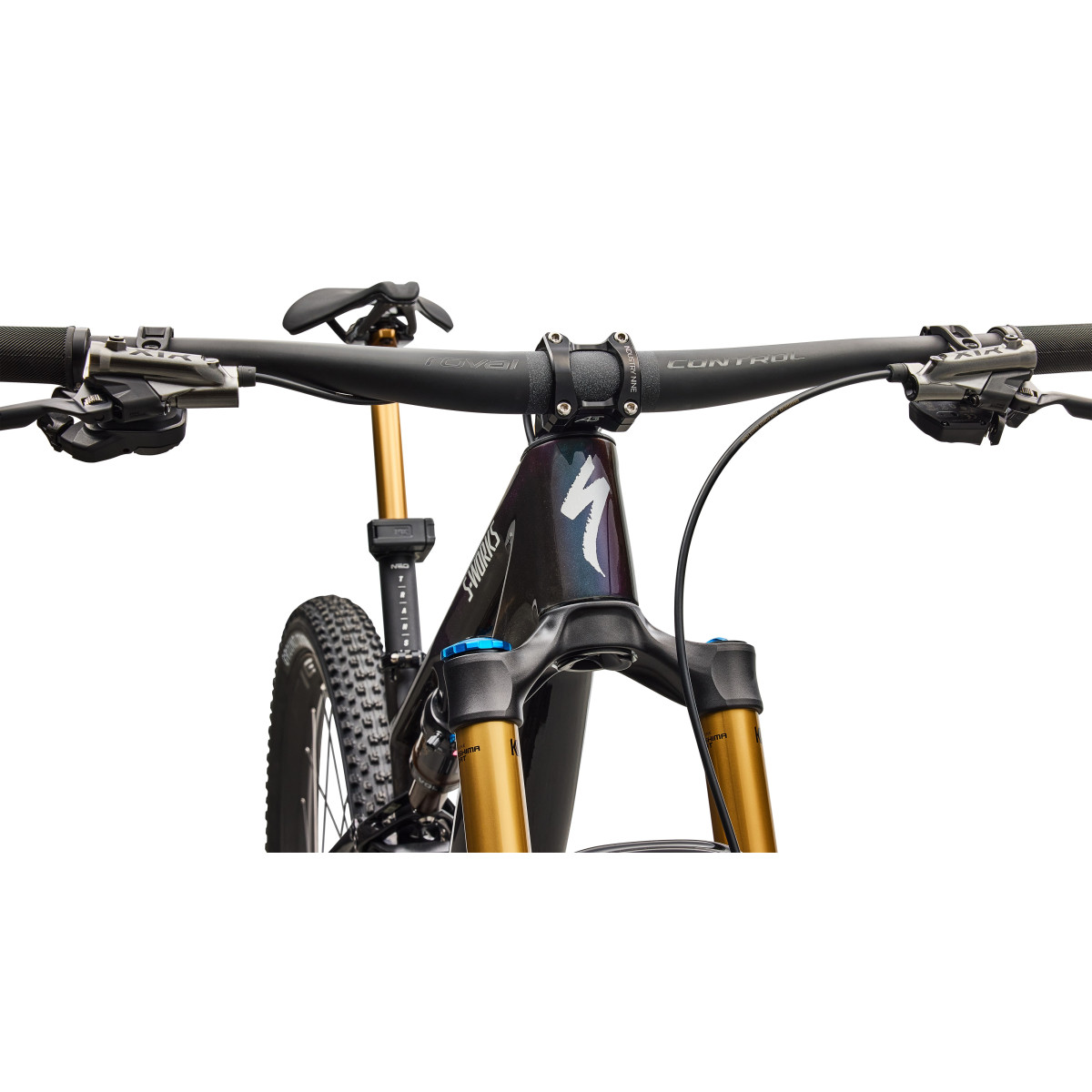 S-Works Epic 8 Evo Di2 maastikuratas | Gloss Carbon - Green to Purple Viavi Fade