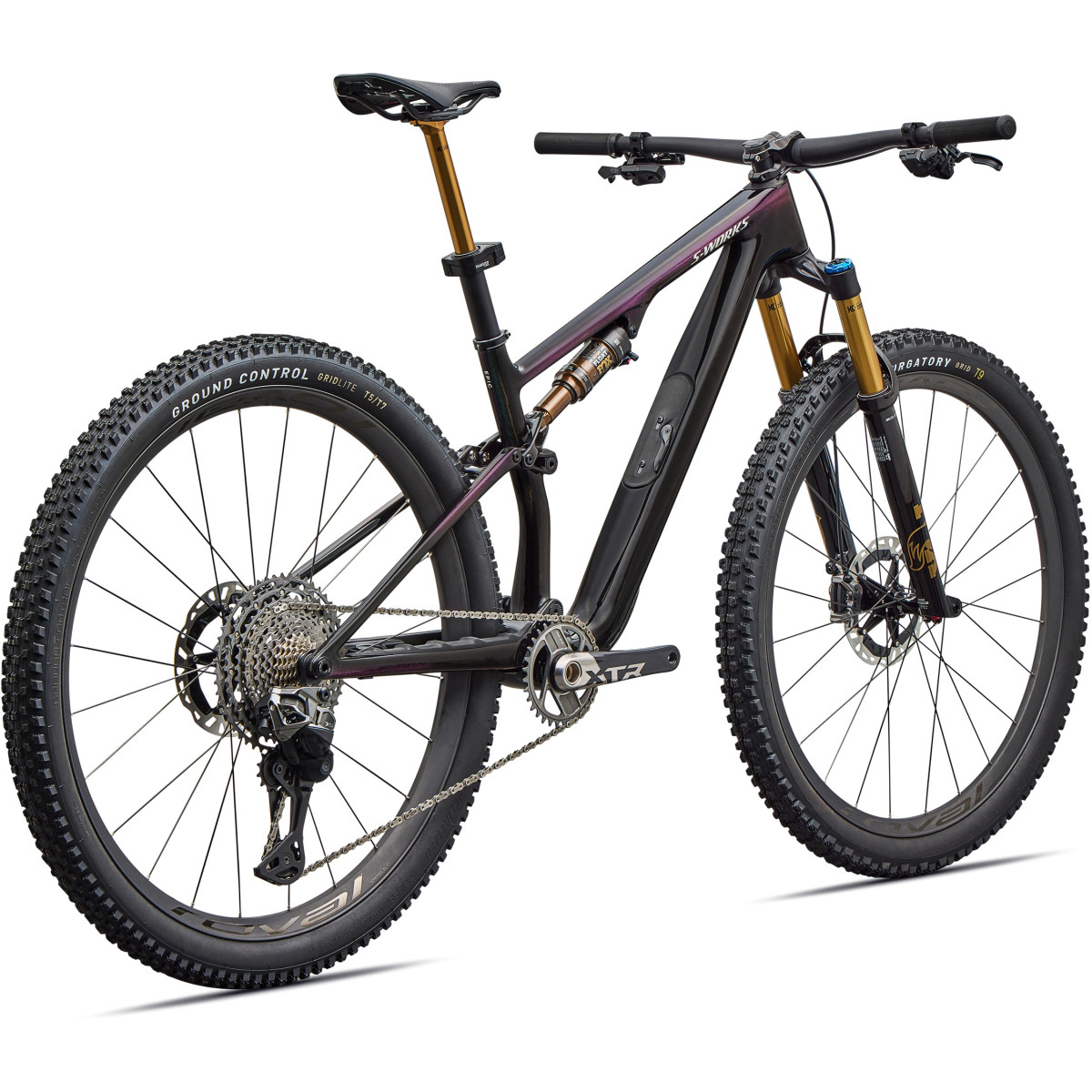 S-Works Epic 8 Evo Di2 maastikuratas | Gloss Carbon - Green to Purple Viavi Fade
