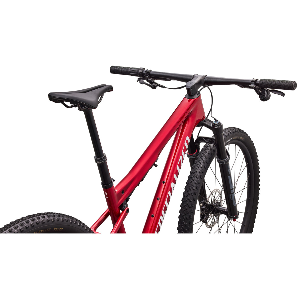 Specialized Epic 9 Comp maastikuratas | Gloss Ruby Metallic - Metallic White Silver