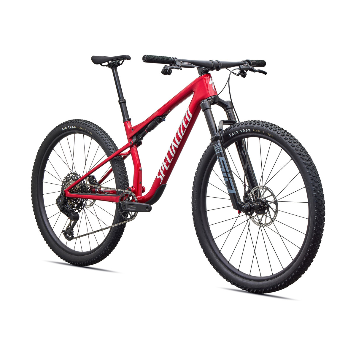 Specialized Epic 9 Comp maastikuratas | Gloss Ruby Metallic - Metallic White Silver