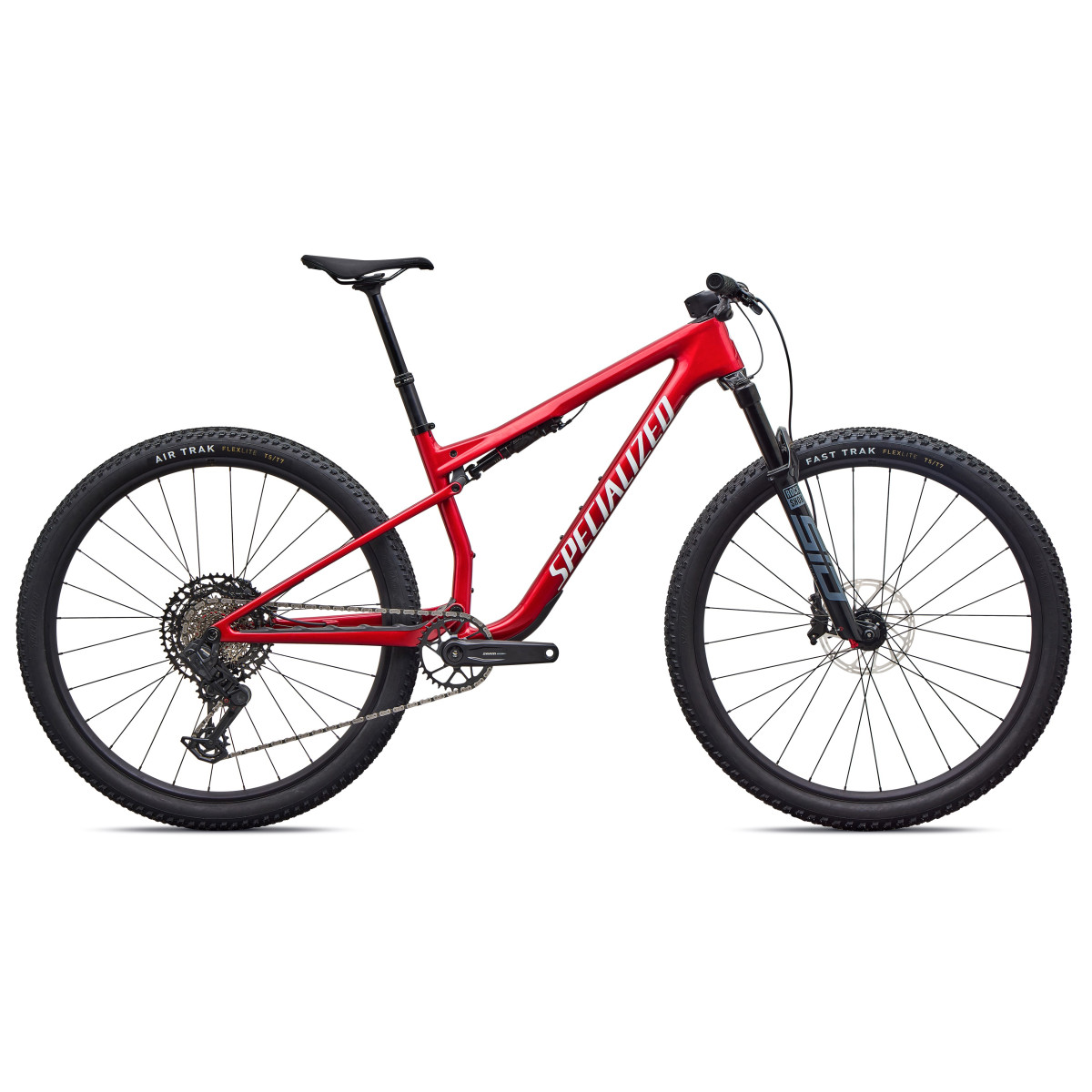 Specialized Epic 9 Comp maastikuratas | Gloss Ruby Metallic - Metallic White Silver