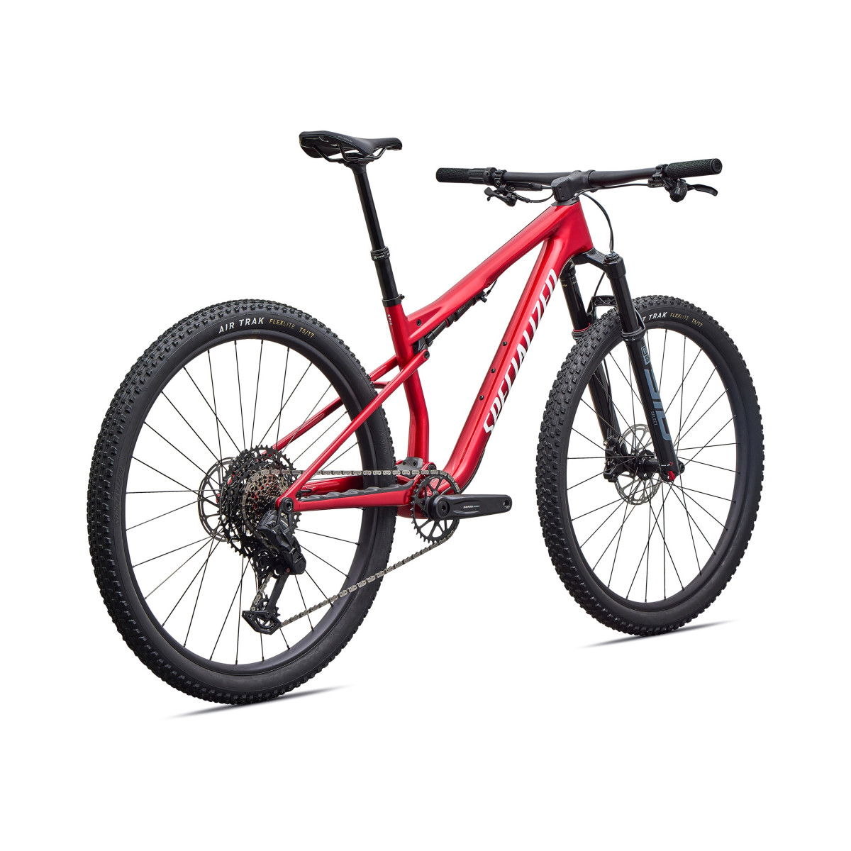 Specialized Epic 9 Comp maastikuratas | Gloss Ruby Metallic - Metallic White Silver