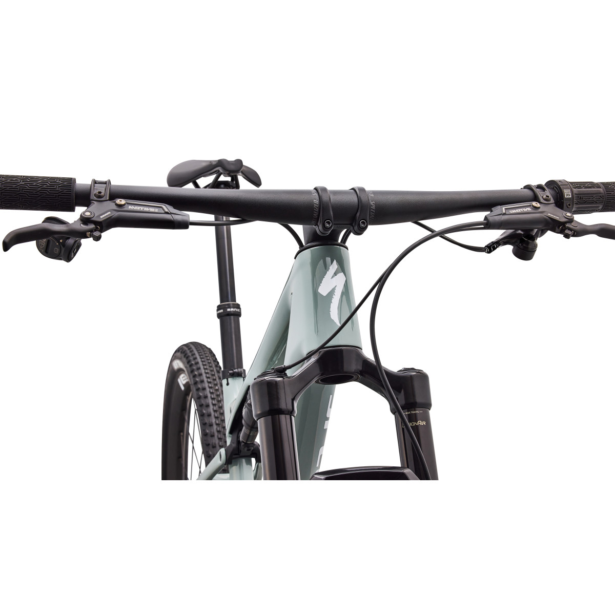Specialized Epic 9 Expert kalnu velosipēds | Gloss Agave Grey - Metallic White Silver