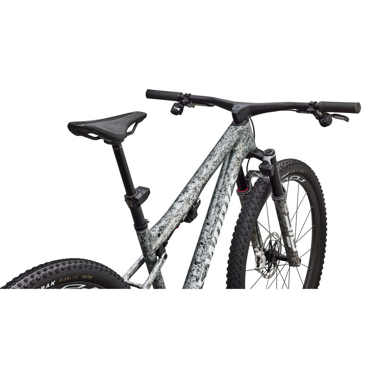 S-Works Epic 9 maastikuratas | Gloss Metallic Obsidian - Metallic White Silver