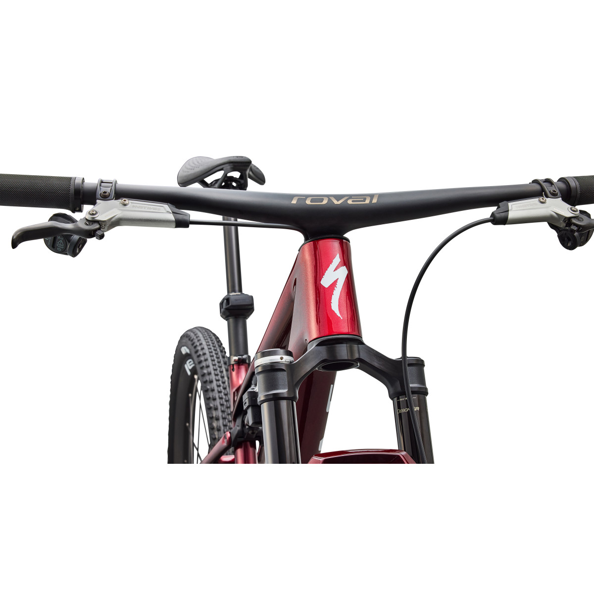 S-Works Epic 9 Pro maastikuratas | Gloss Red Tint - Metallic White Silver