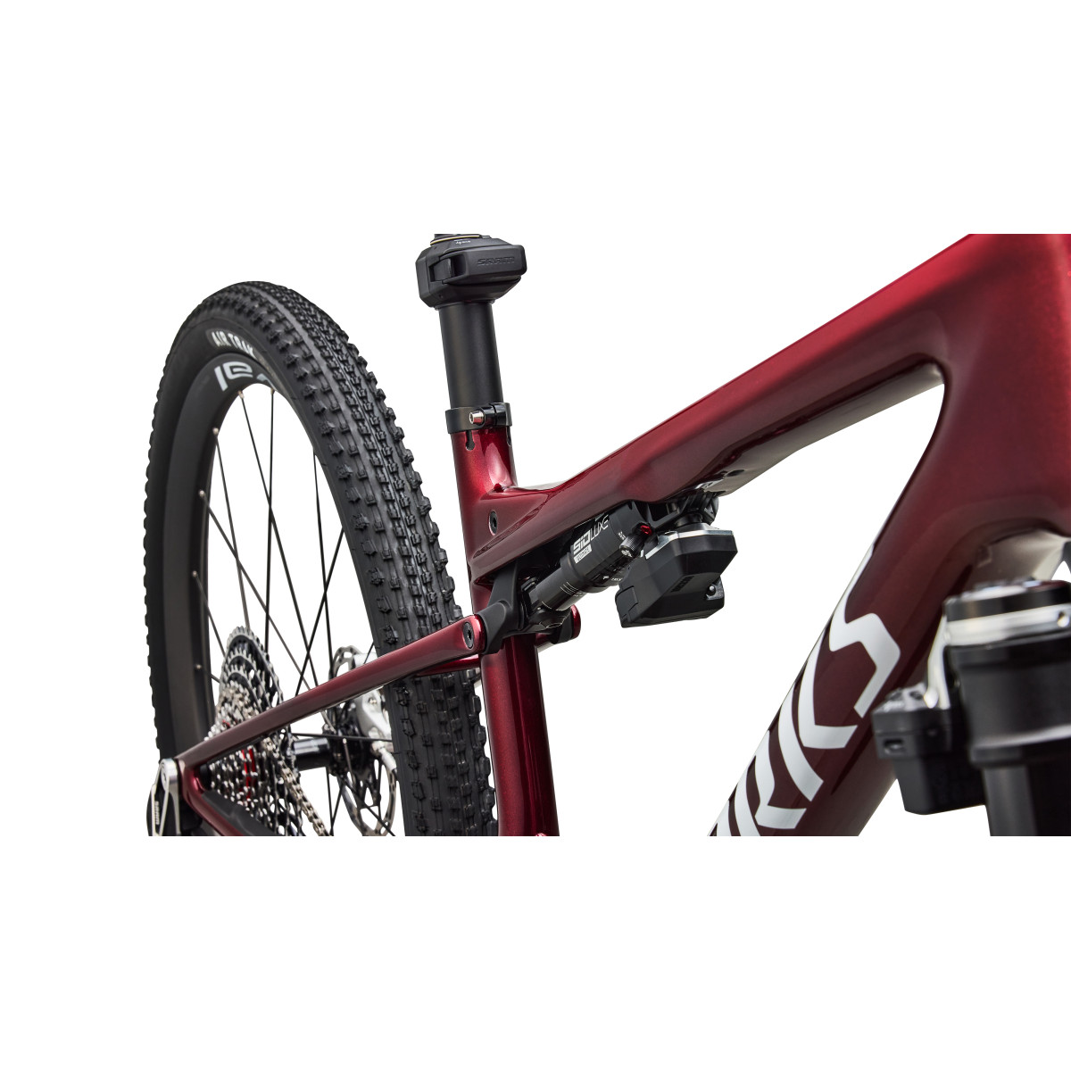 S-Works Epic 9 Pro maastikuratas | Gloss Red Tint - Metallic White Silver