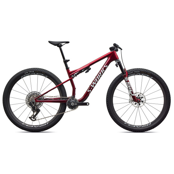 S-Works Epic 9 Pro maastikuratas | Gloss Red Tint - Metallic White Silver