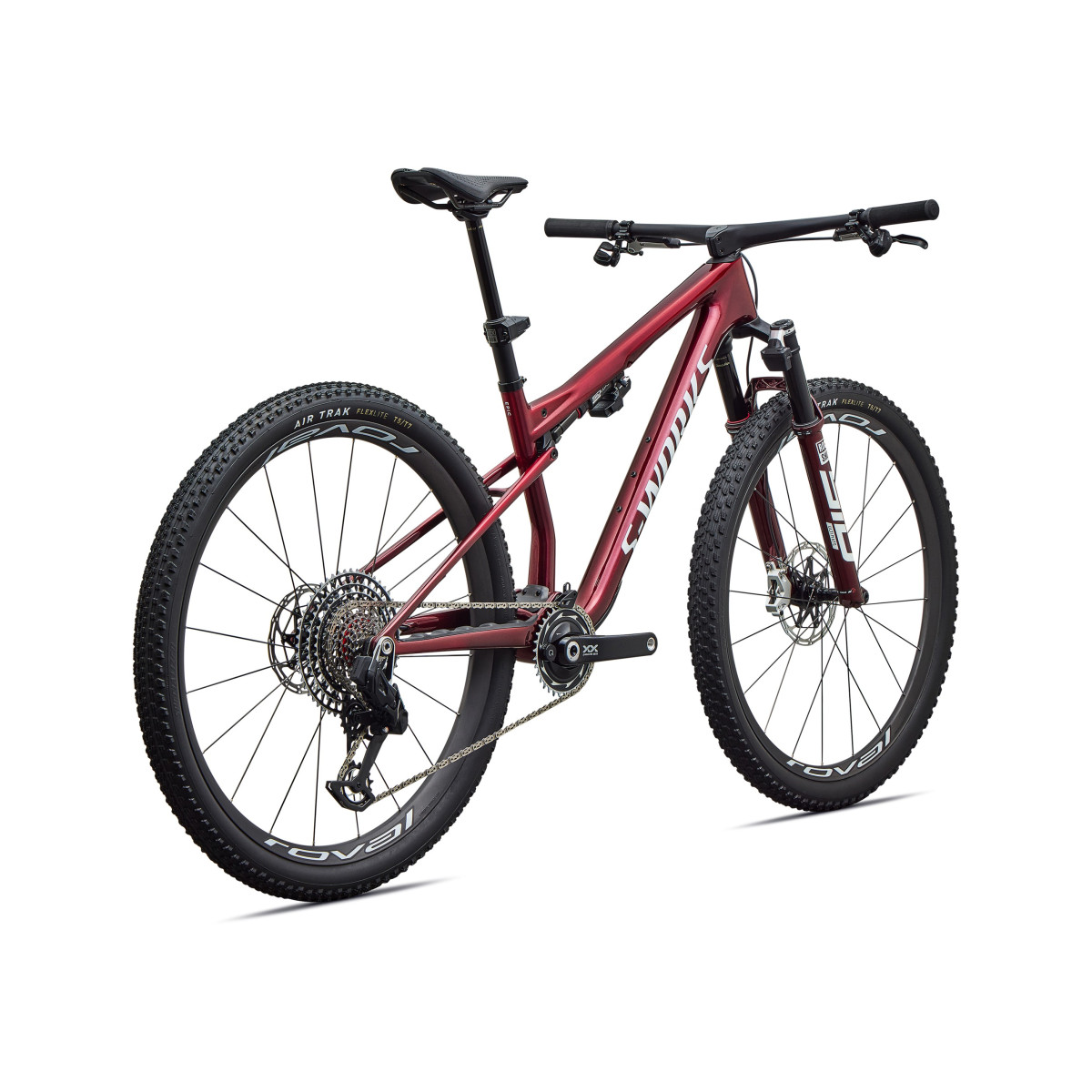 S-Works Epic 9 Pro maastikuratas | Gloss Red Tint - Metallic White Silver