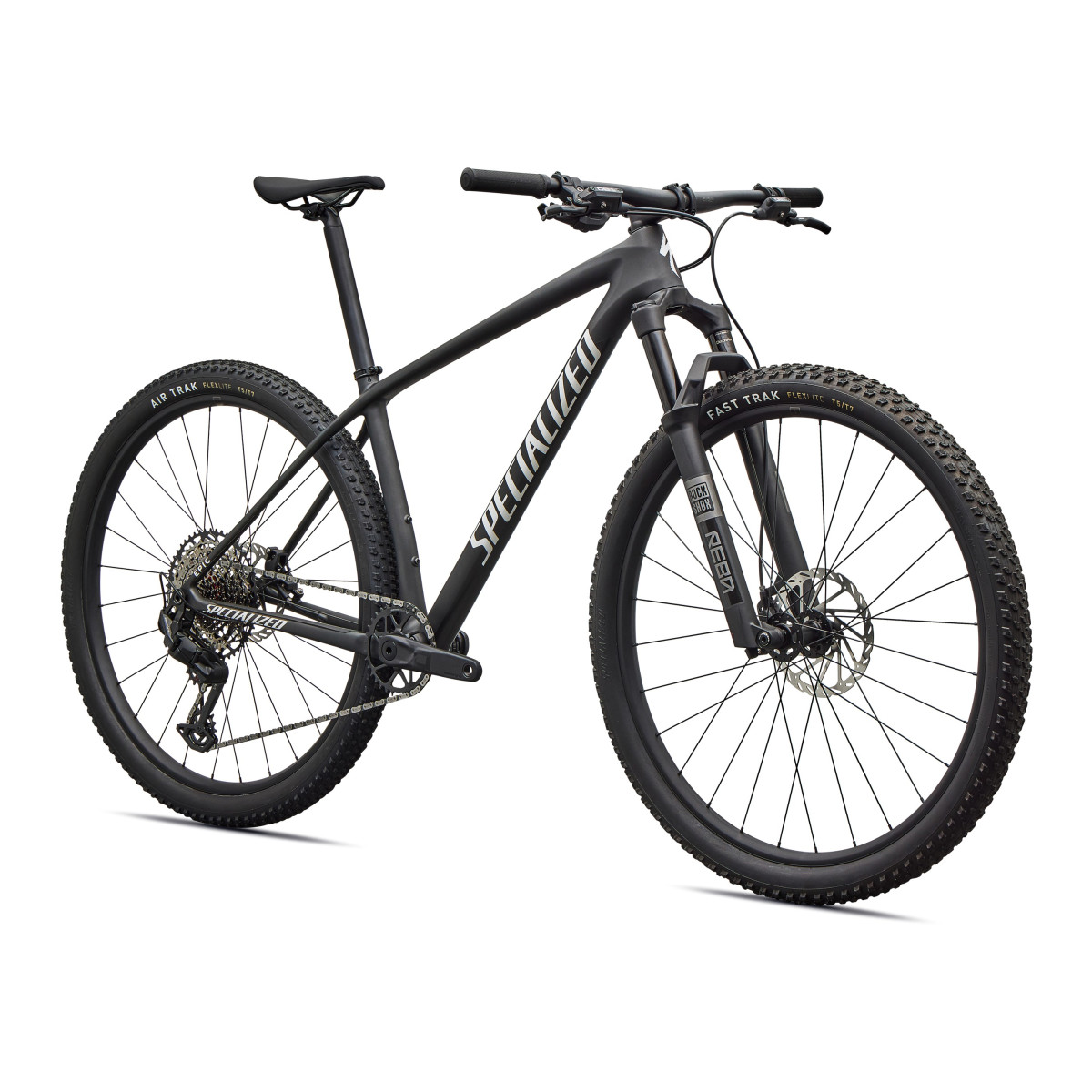 Specialized Epic Hardtail Comp maastikuratas | Satin Carbon - Metallic White Silver