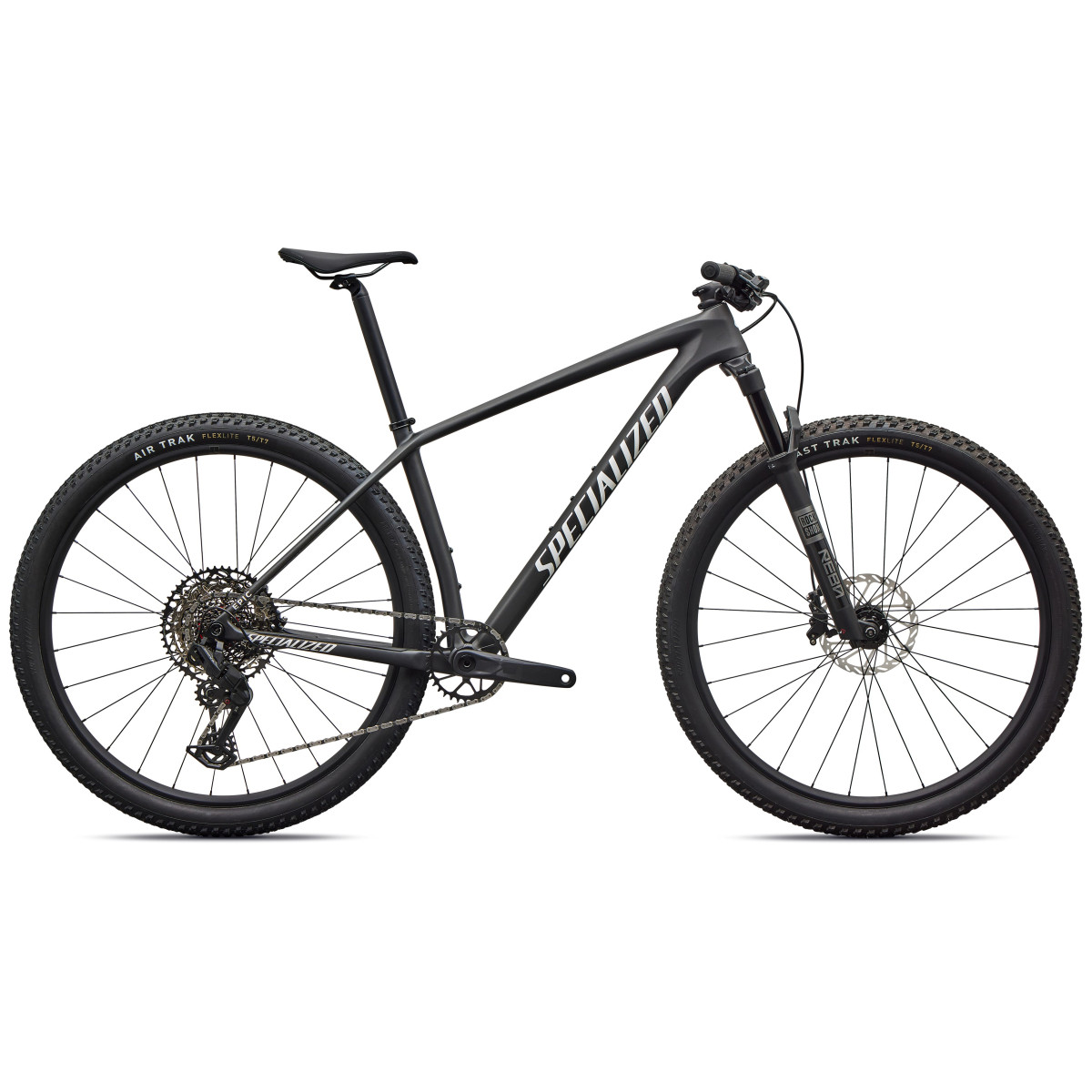 Specialized Epic Hardtail Comp maastikuratas | Satin Carbon - Metallic White Silver