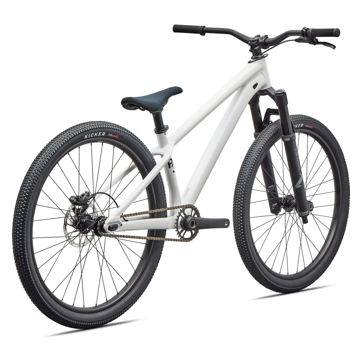 Specialized P.3 jalgratas | Satin Metallic White Silver - Metallic Obsidian