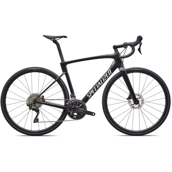 Specialized Roubaix SL8 Sport maanteeratas | Shimano 105 | Gloss Obsidian Metallic - Dune White