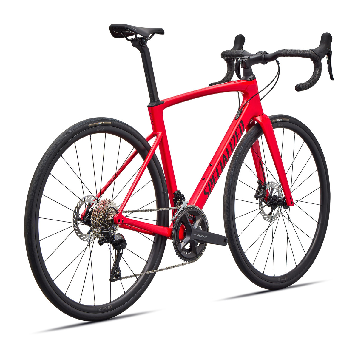 Specialized Roubaix SL8 Sport maanteeratas | Shimano 105 | Gloss Vivid Red - Obsidian