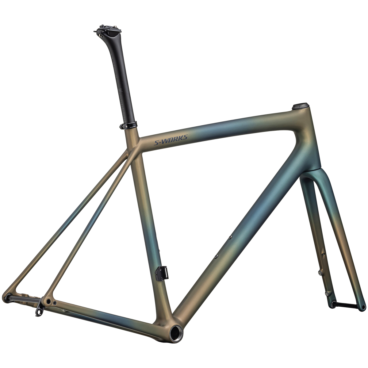 S-Works Aethos Frameset | Green pearl - Burnt gold
