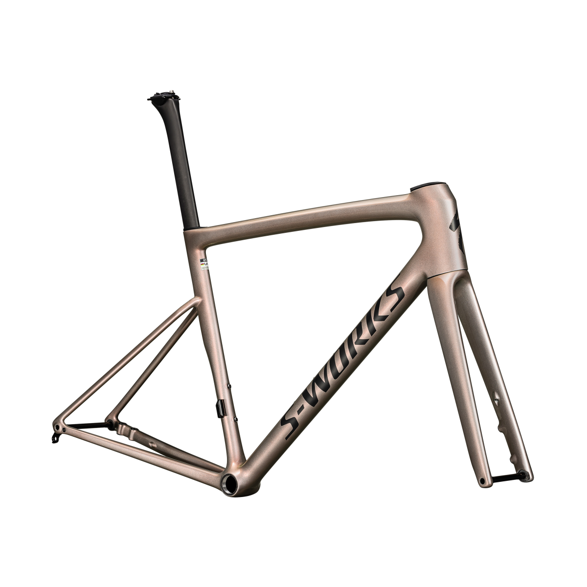 S-Works Tarmac SL8 Frameset | Viavi Red Gold Over Silver - Obsidian