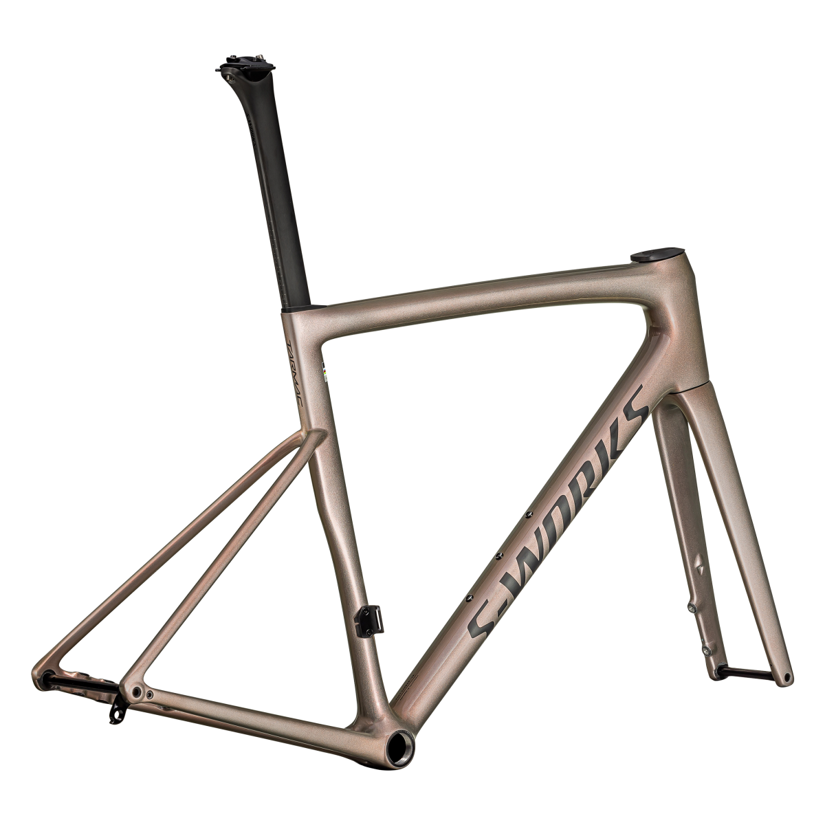 S-Works Tarmac SL8 Frameset | Viavi Red Gold Over Silver - Obsidian