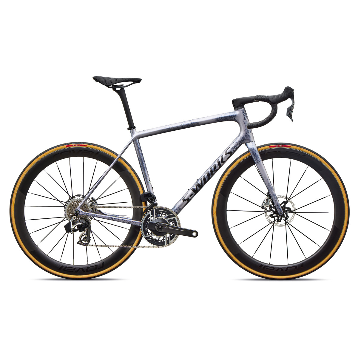 S-Works Aethos 2 maanteeratas | SRAM Red AXS | Amethyst Frost - Obsidian Metallic