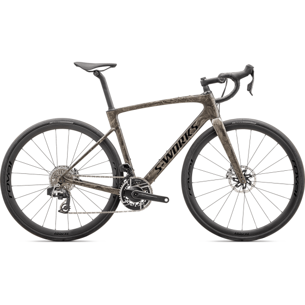 S-Works Roubaix SL8 - SRAM Red AXS šosejas velosipēds | Gloss Toupe - Gunmetal Strata