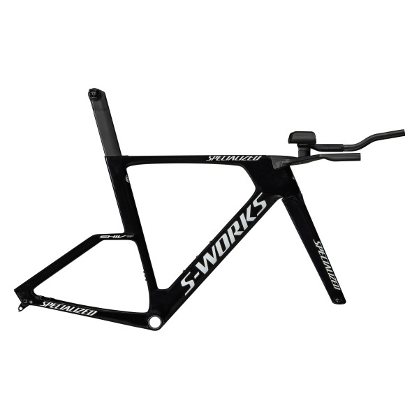 S-Works Shiv TT triatlona rāmis | Gloss Tarmac Black - Metallic White Silver S-Works Shiv TT triatlona rāmis | Gloss Tarmac Black - Metallic White Silver
