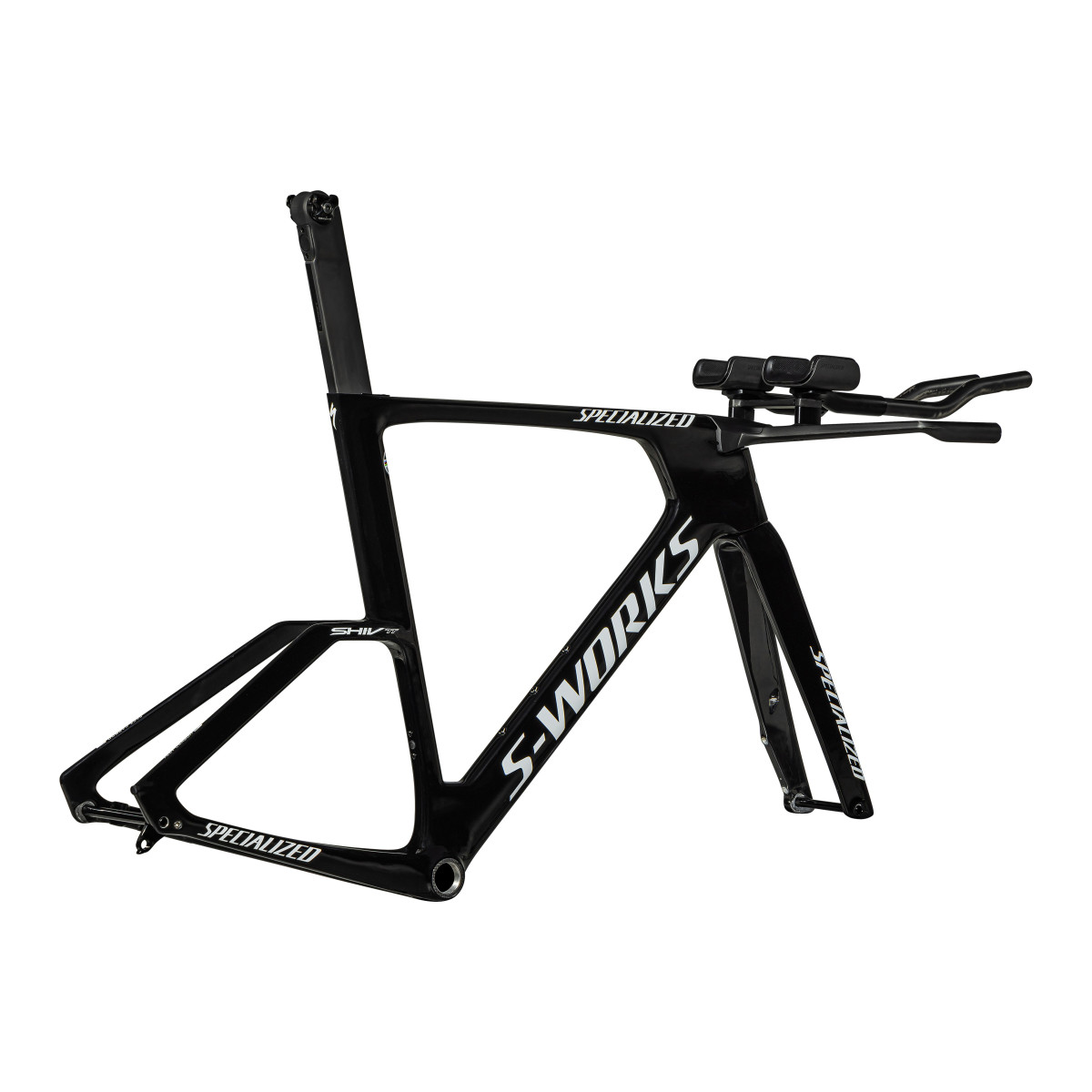 S-Works Shiv TT triatlona rāmis | Gloss Tarmac Black - Metallic White Silver