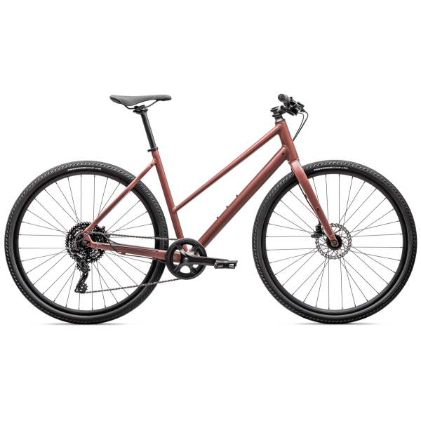 Specialized Sirrus X 2.0 Step-Through hübriidjalgrattad | Satin Spice - Deep Orange Reflective