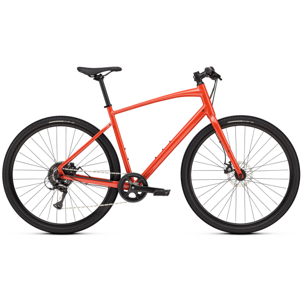 Specialized Sirrus X 1.0 hübriidjalgrattad | Deep Orange - Redwood
