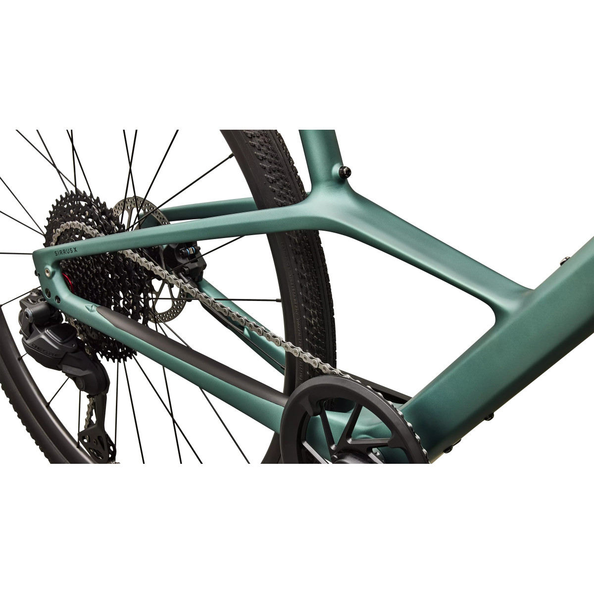 Specialized Sirrus X 6.0 hübriidjalgrattad | Gloss Fjord Metallic - Emerald Metallic Frost