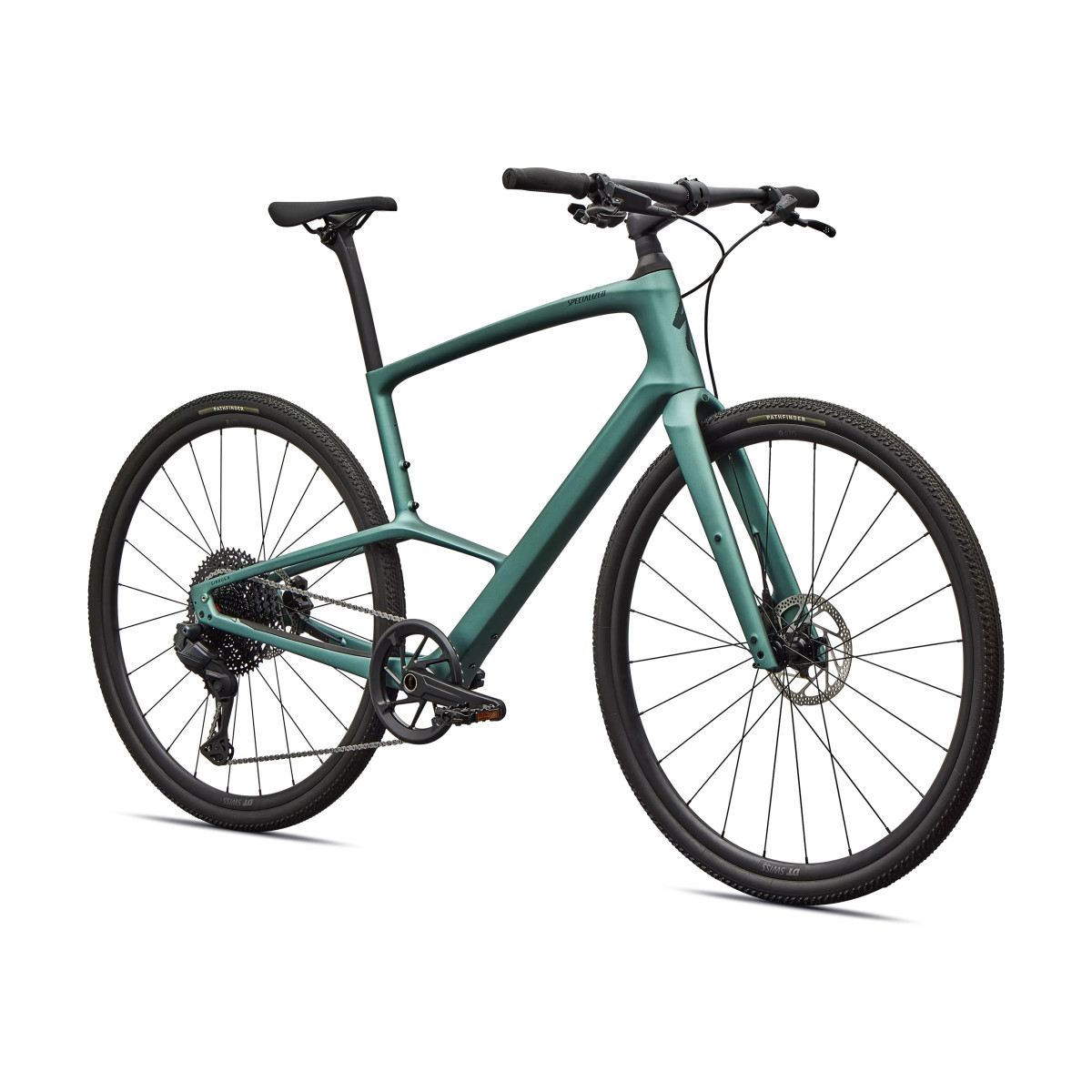 Specialized Sirrus X 6.0 hübriidjalgrattad | Gloss Fjord Metallic - Emerald Metallic Frost