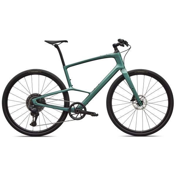 Specialized Sirrus X 6.0 hübriidjalgrattad | Gloss Fjord Metallic - Emerald Metallic Frost