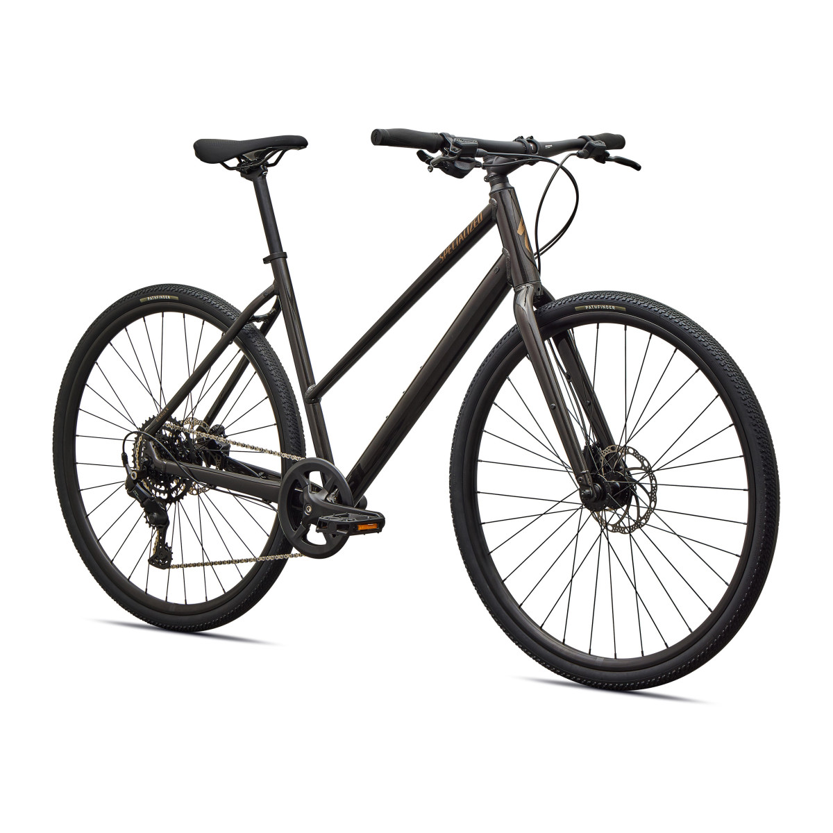 Specialized Sirrus X 2.0 Step-Through hübriidjalgrattad | Gloss Metallic Obsidian