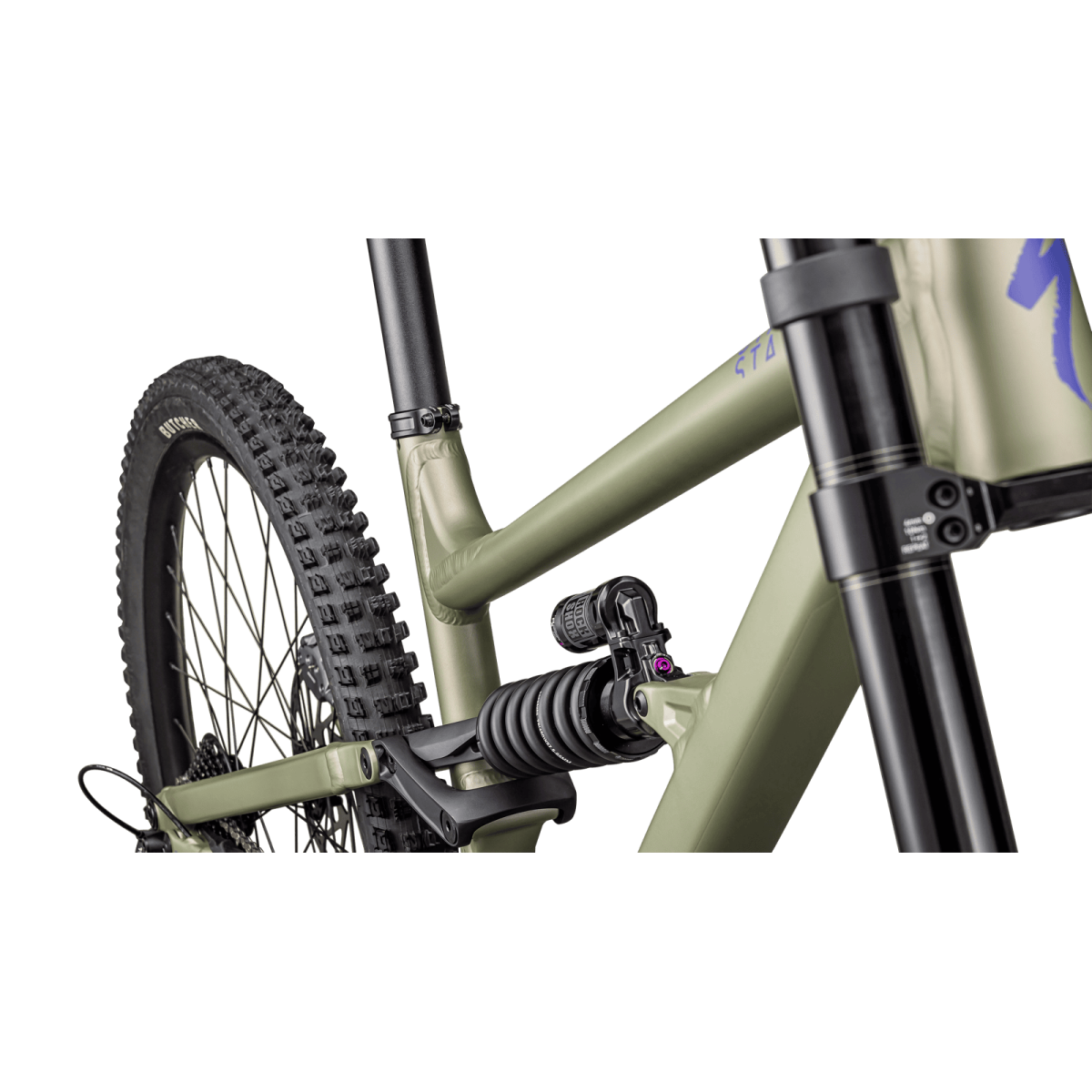 Specialized Status 2 170 DH kalnu velosipēds | Metallic Spruce - Purple Haze