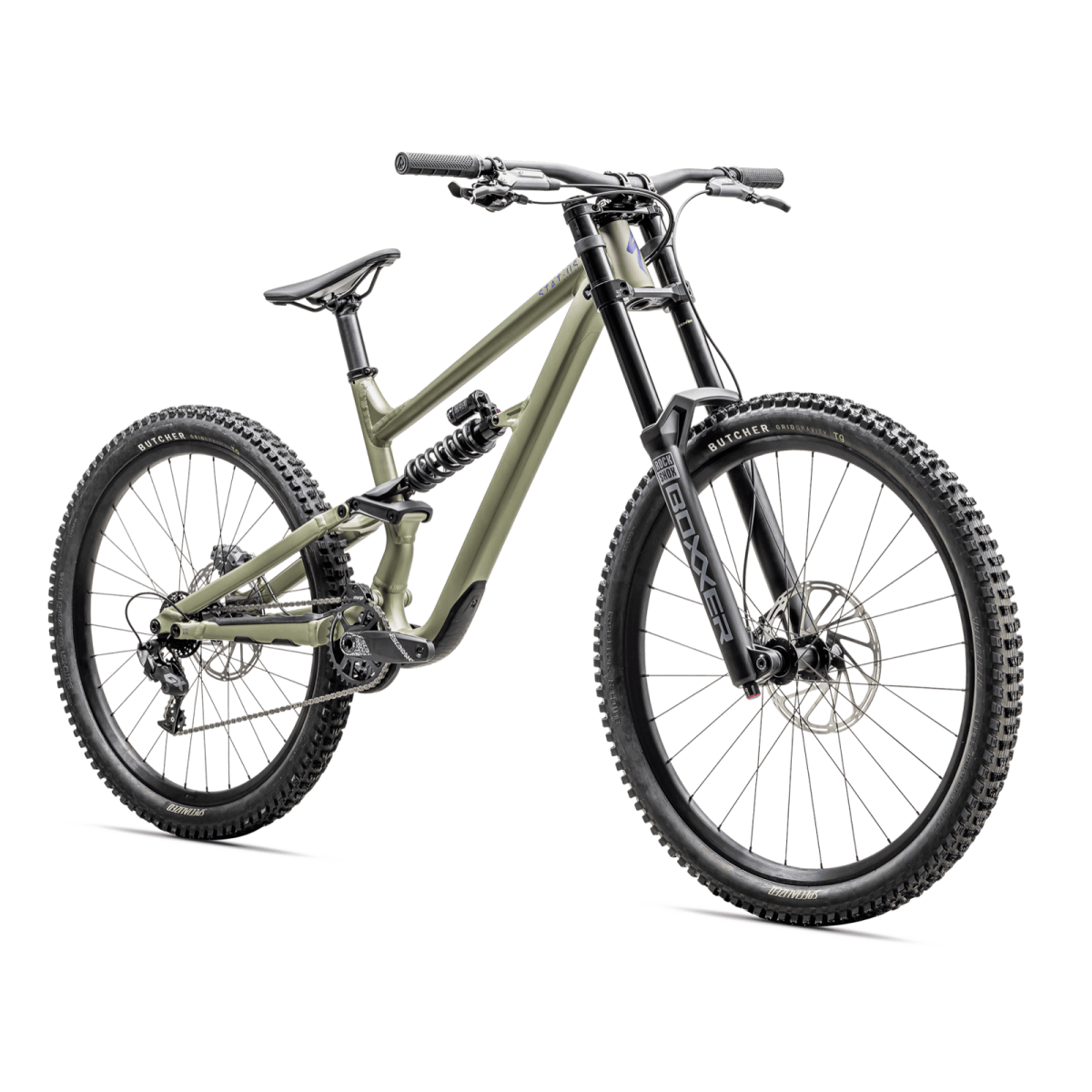 Specialized Status 2 170 DH kalnu velosipēds | Metallic Spruce - Purple Haze