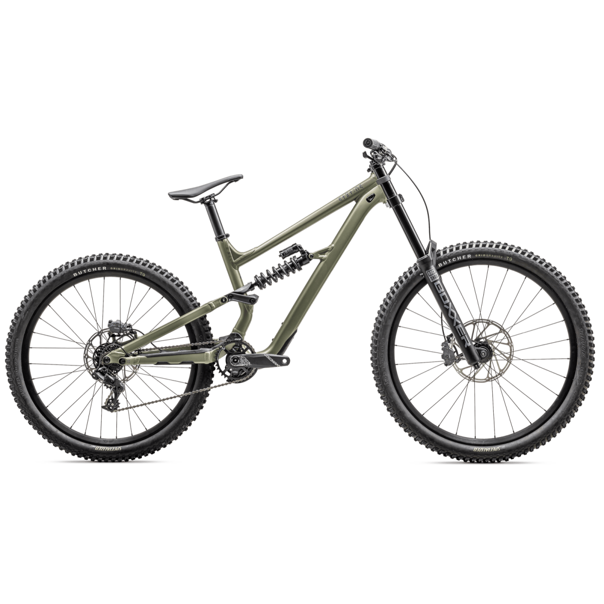 Specialized Status 2 170 DH kalnu velosipēds | Metallic Spruce - Purple Haze