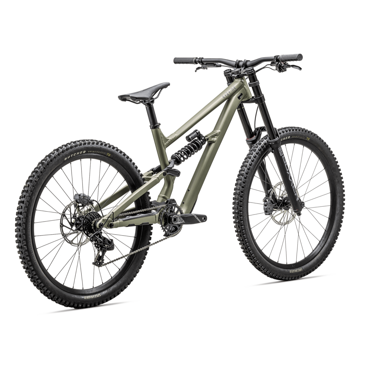 Specialized Status 2 170 DH kalnu velosipēds | Metallic Spruce - Purple Haze