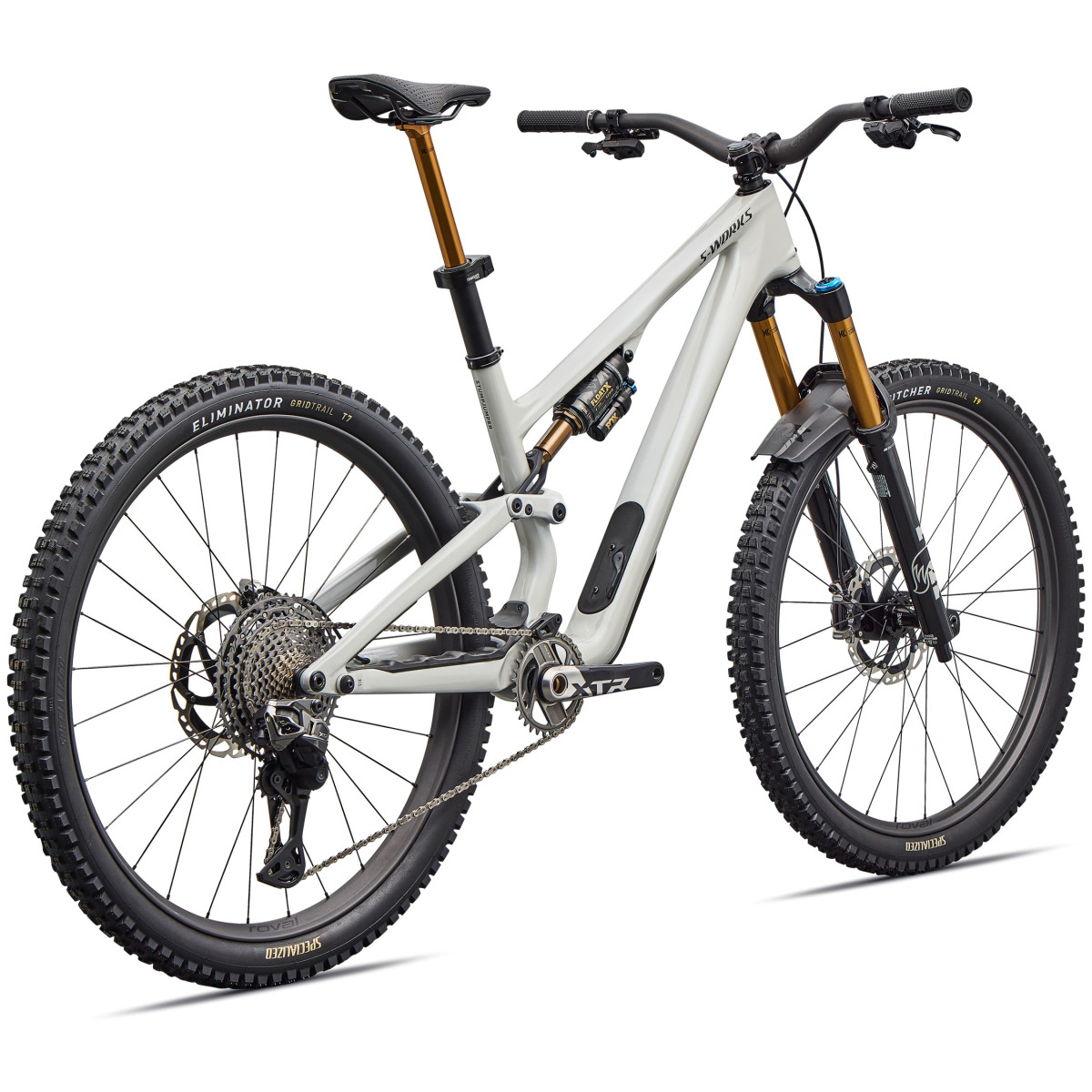 S-Works Stumpjumper 15 EVO Di2 maastikuratas | 27.5"/29" | Gloss Dolomite Metallic - Smoked Liquid Metal