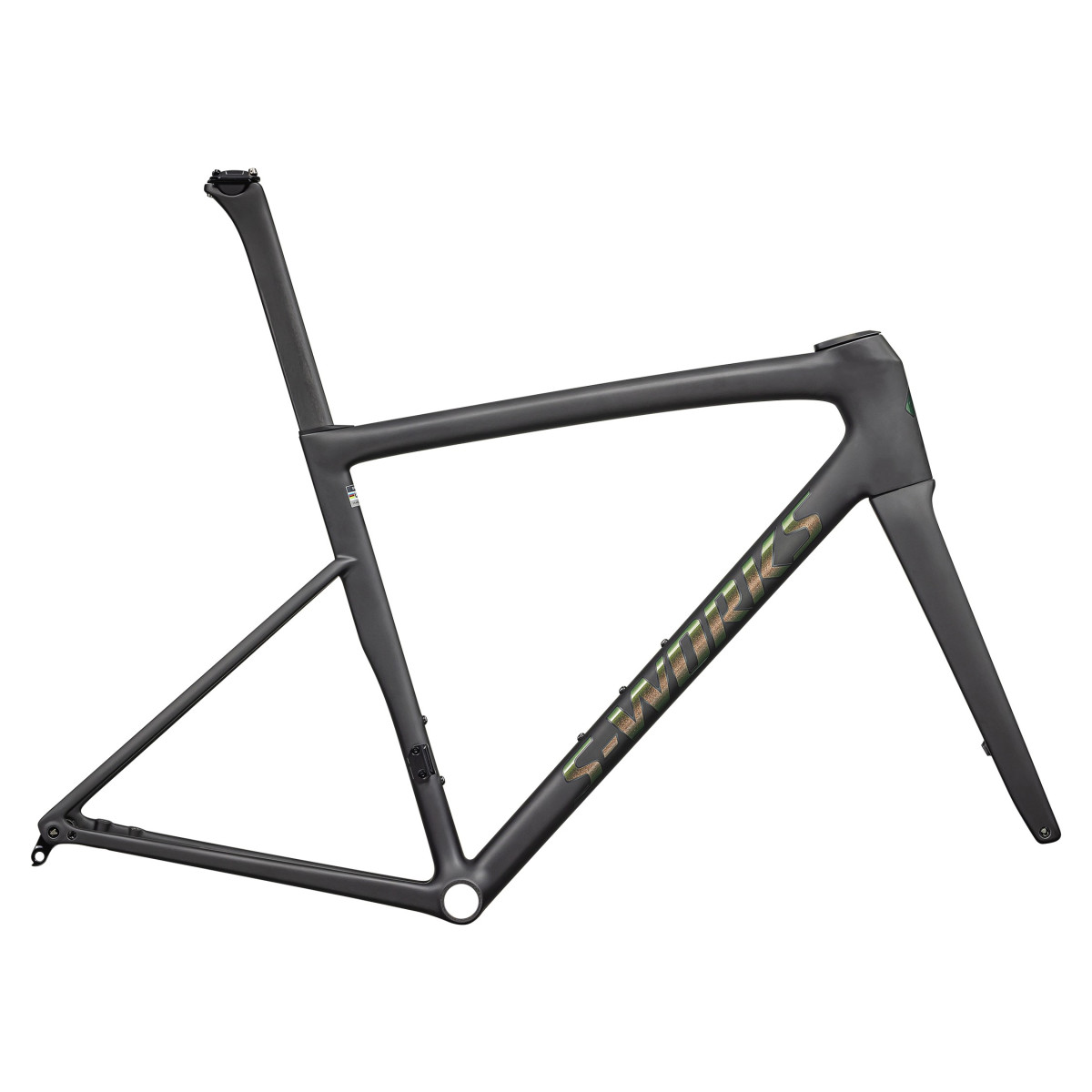 S-Works Tarmac SL8 Frameset | Satin Carbon Rtp - Silver to Green Pearl