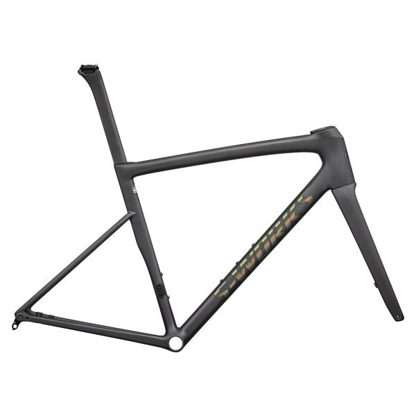 S-Works Tarmac SL8 rāmis | Satin Carbon Rtp - Silver to Green Pearl