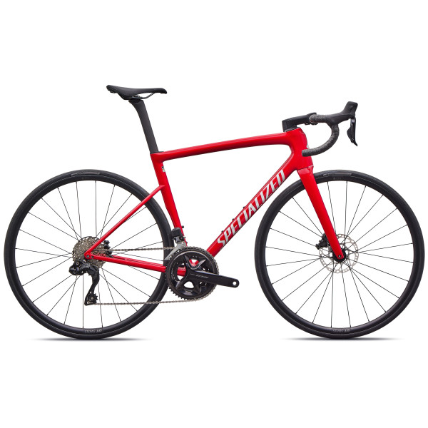 Specialized Tarmac SL8 Comp maanteeratas | Shimano 105 Di2 | Gloss Red Tint Over Silver Dust