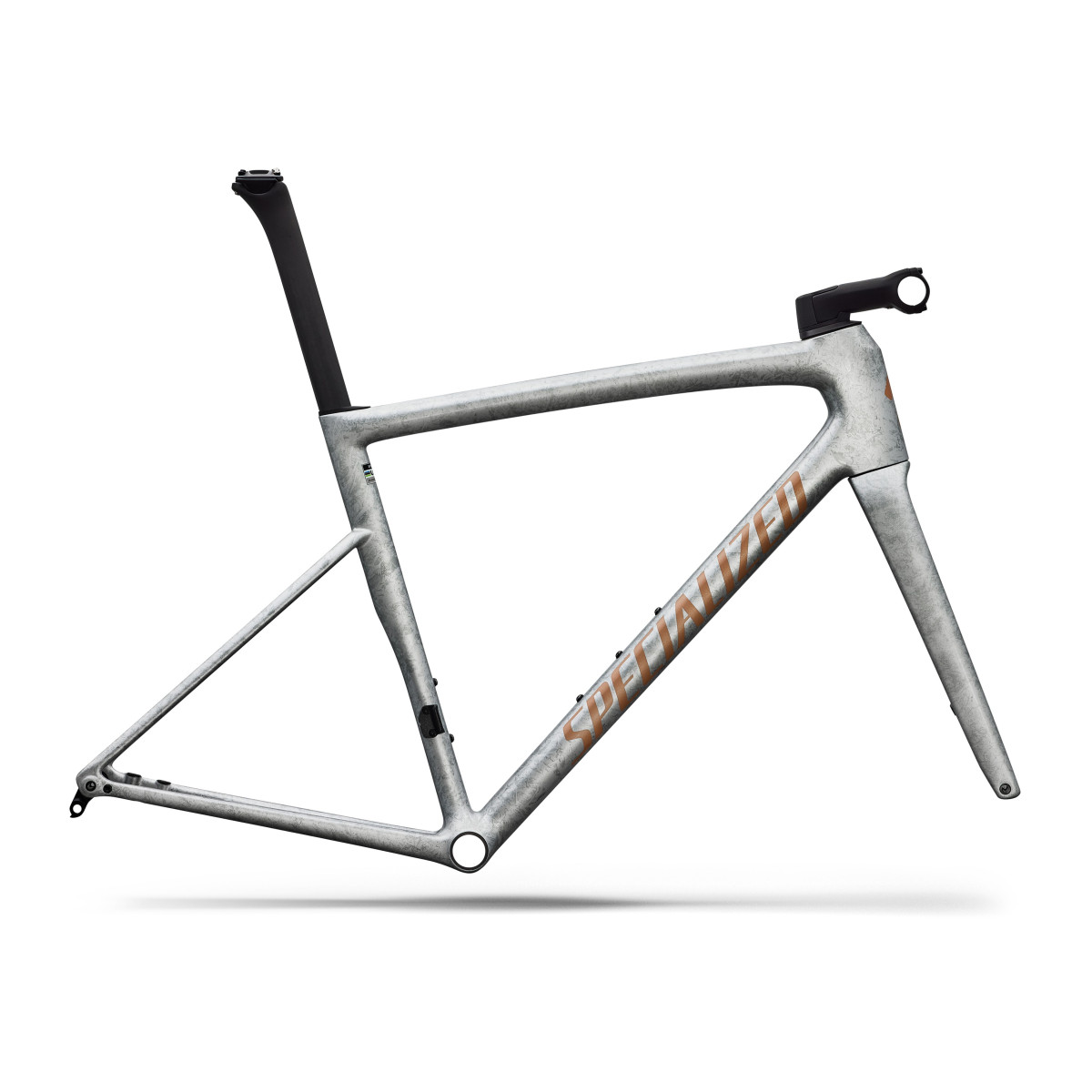 Specialized Tarmac SL8 Frameset | Gloss Silver Dust Shadow Silver Dry Impasto