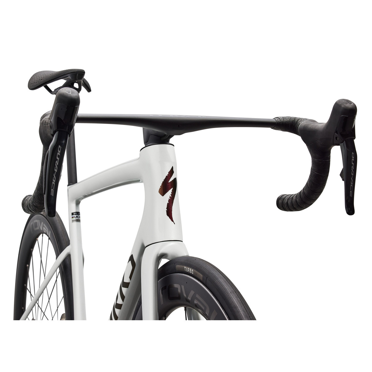 S-Works Tarmac SL8 maanteeratas | Shimano Dura-Ace Di2 | Gloss Metallic White Silver - Pearl