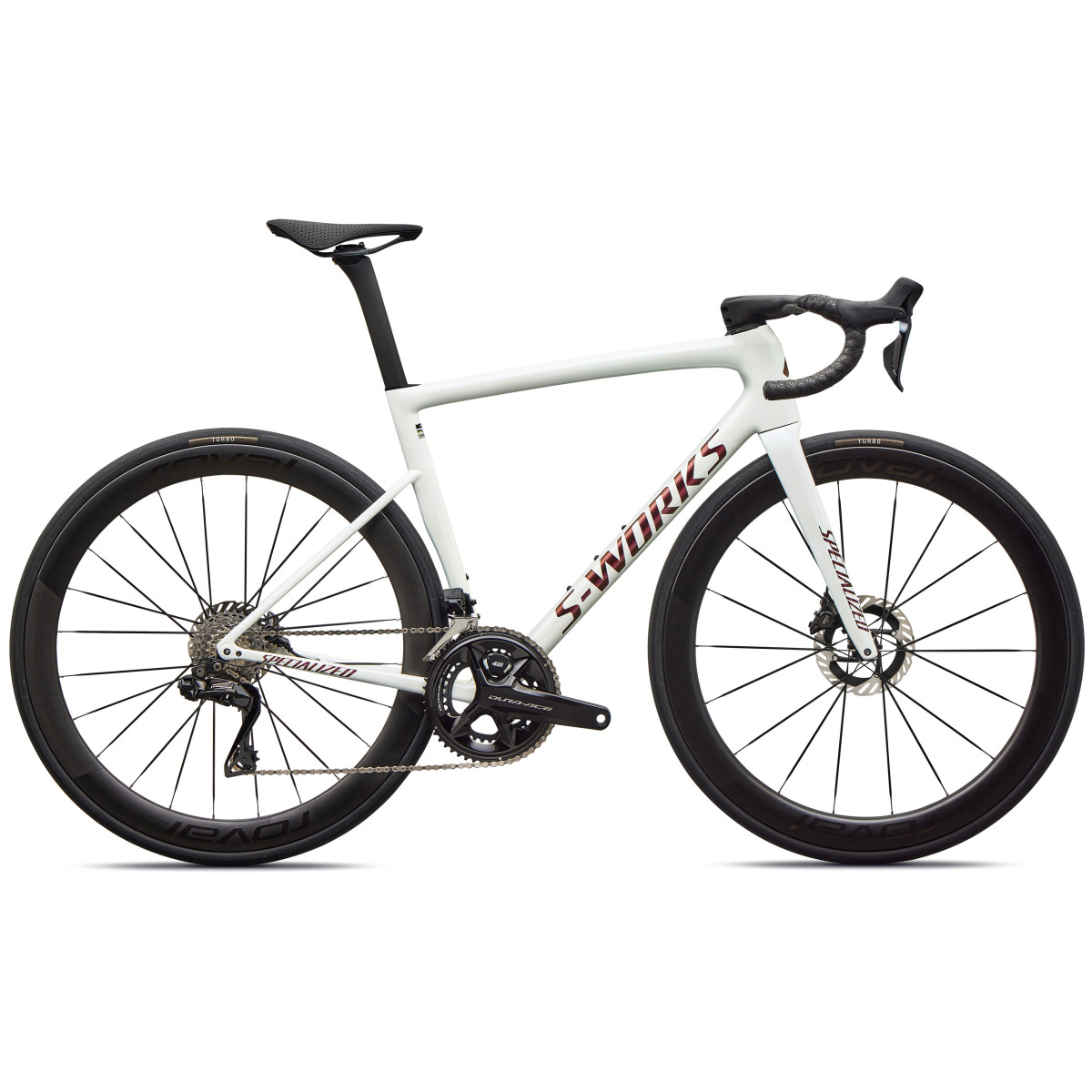 S-Works Tarmac SL8 maanteeratas | Shimano Dura-Ace Di2 | Gloss Metallic White Silver - Pearl